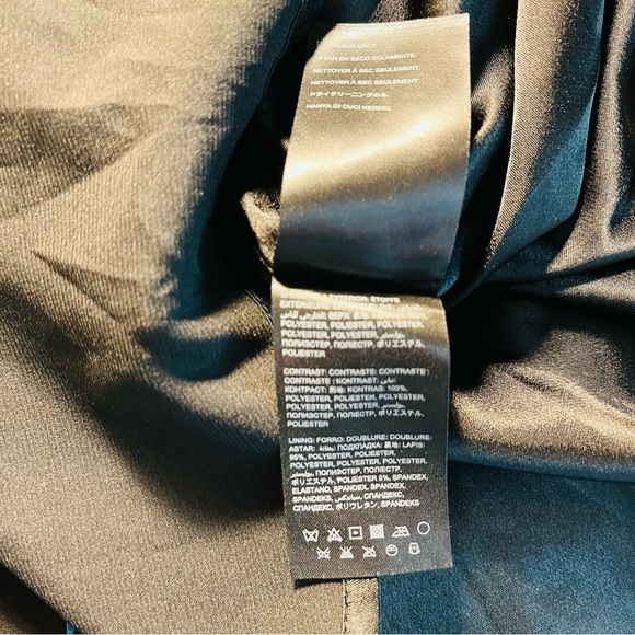 Bebe Black Floral Print High/Low Dress - Picture 9 of 10